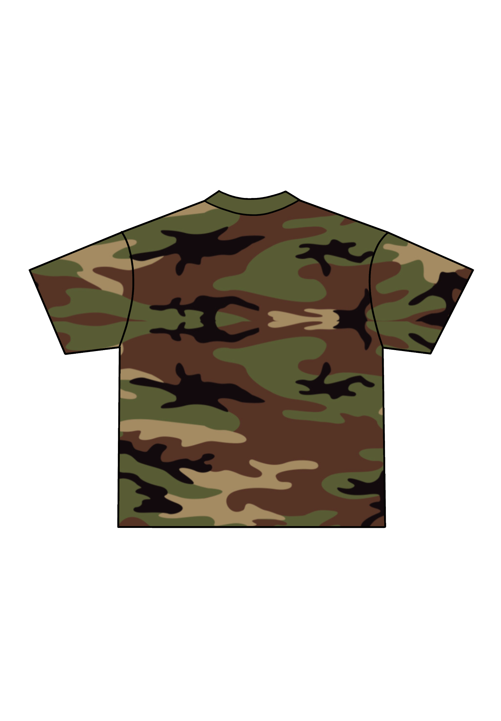 STRIPPER LOGO TEE (WOODLAND CAMO/ROYAL BLUE)