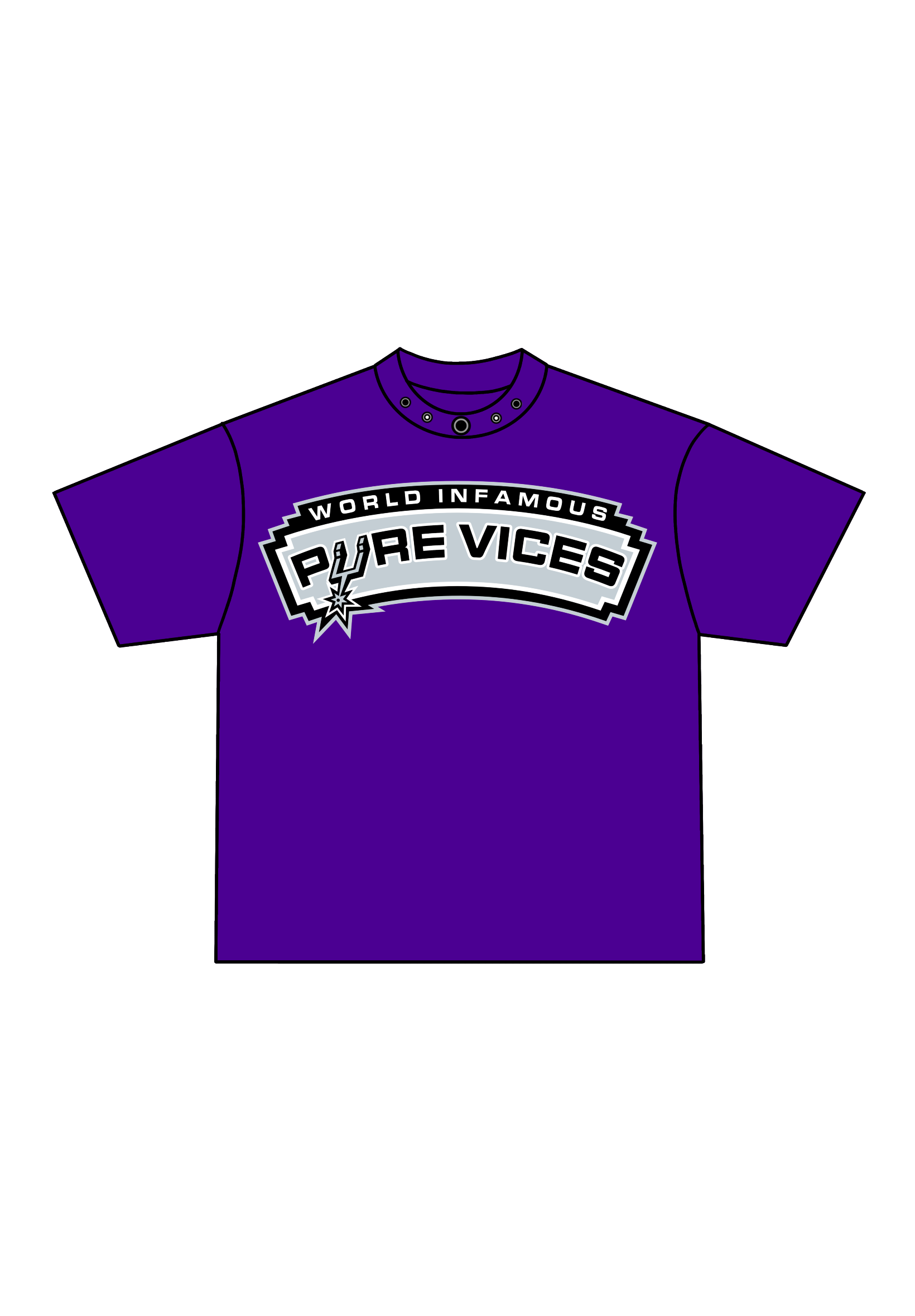 SPURS TEE (PURPLE)
