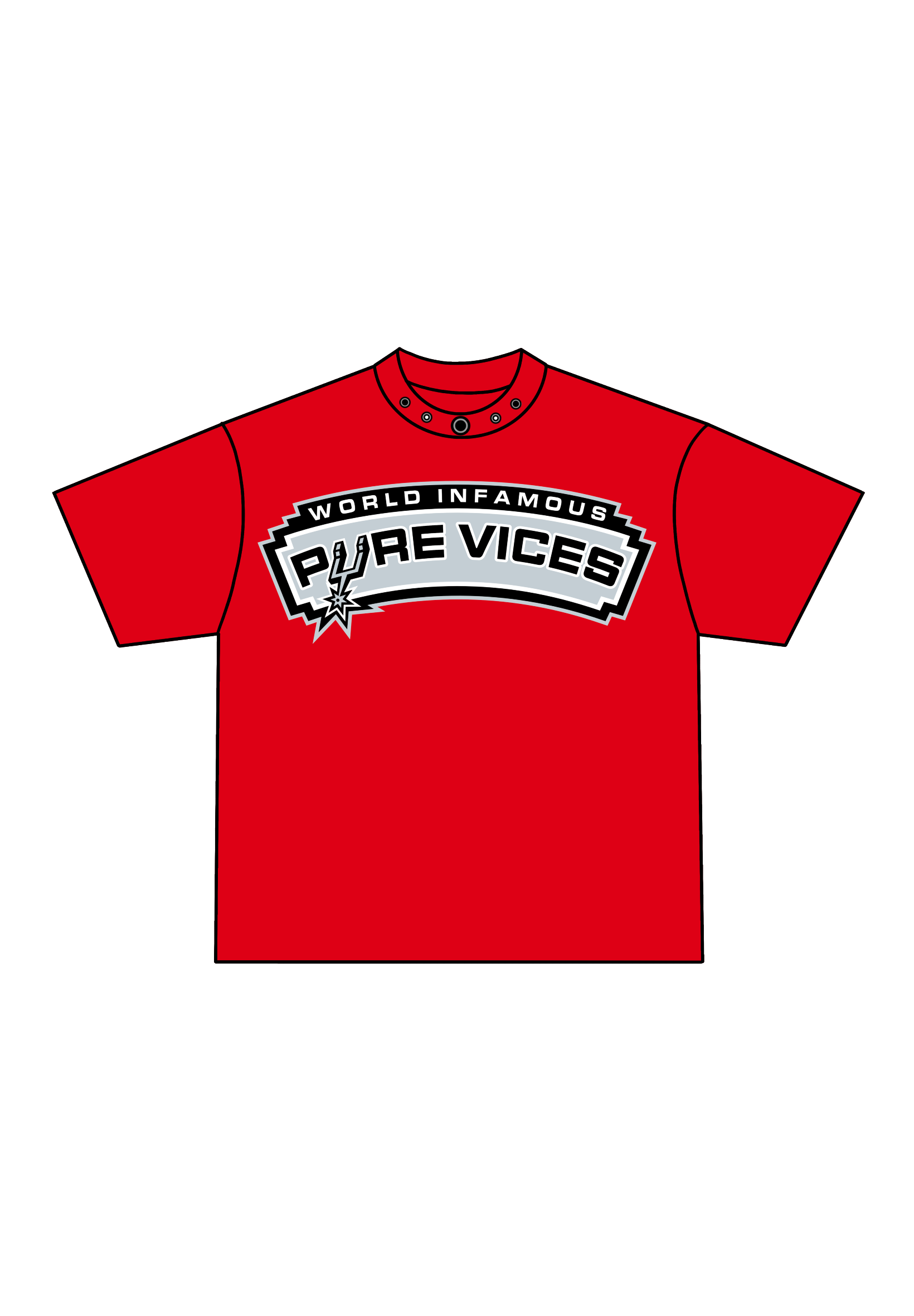SPURS TEE (RED)