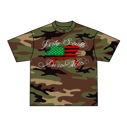 DIRTY SOUTH TEE (WOODLAND CAMO/PAN 2.0)