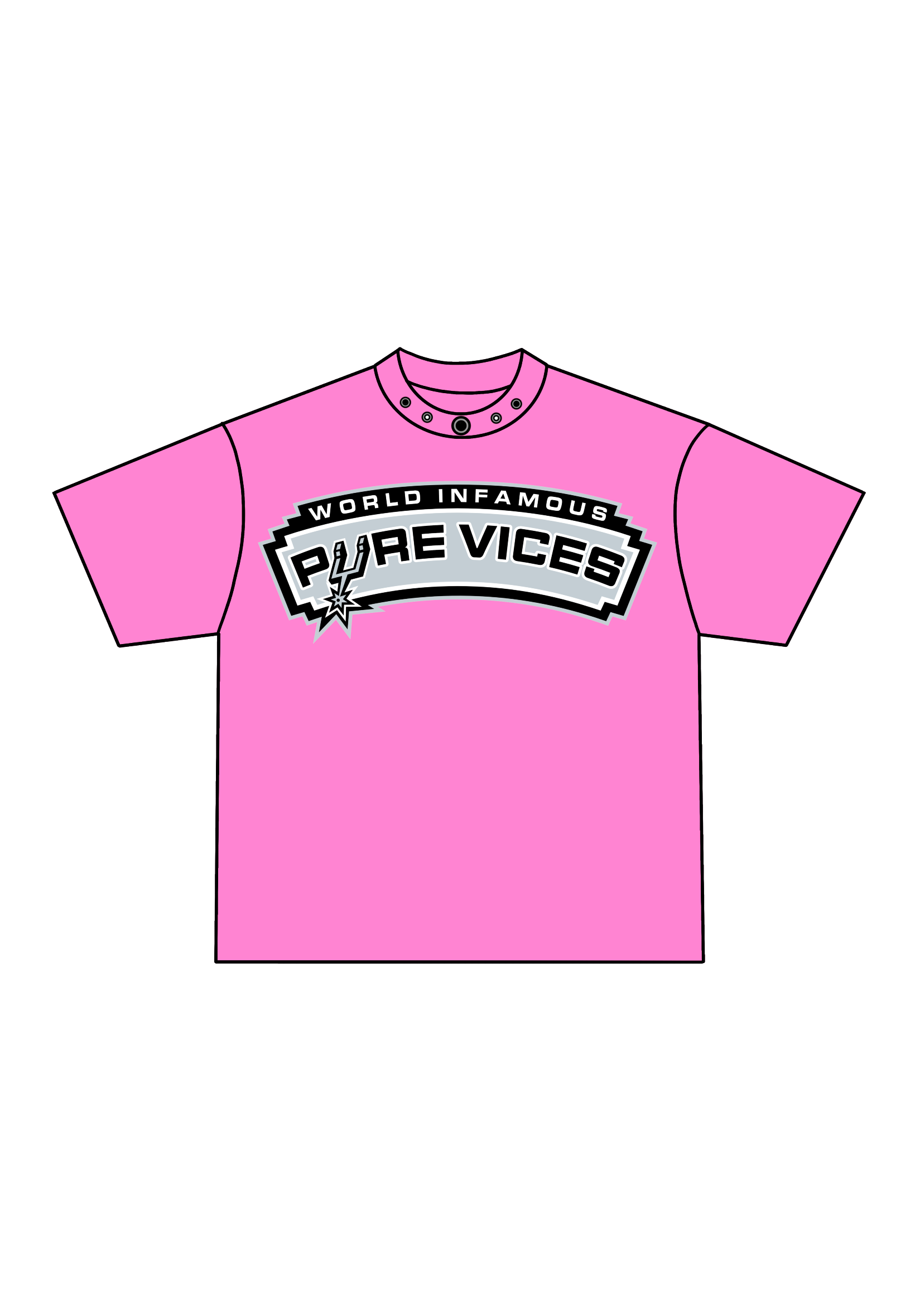 SPURS TEE (PINK)