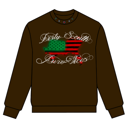 DIRTY SOUTH CREWNECK (BROWN/PAN)