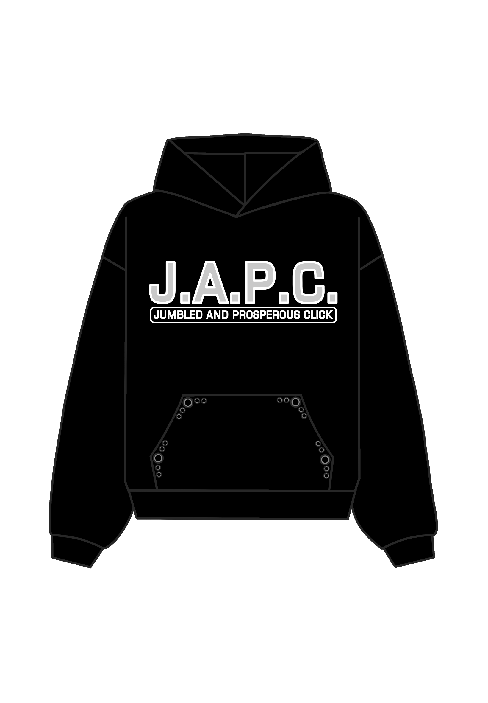 J.A.P.C. HOODIE (BLACK)