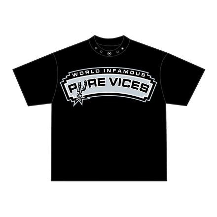 SPURS TEE (BLACK)
