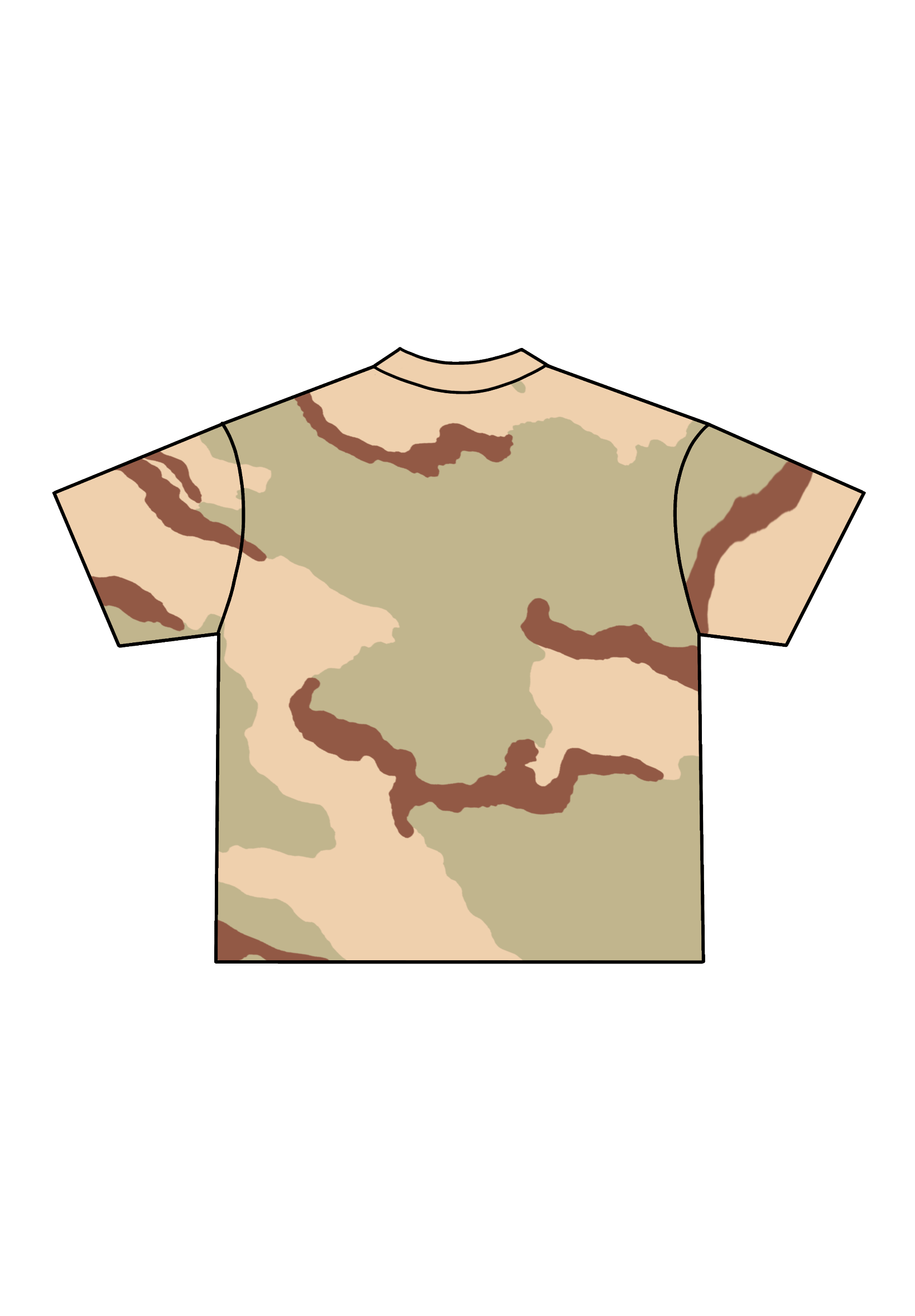 STRIPPER LOGO TEE (DESERT CAMO/BLACK)