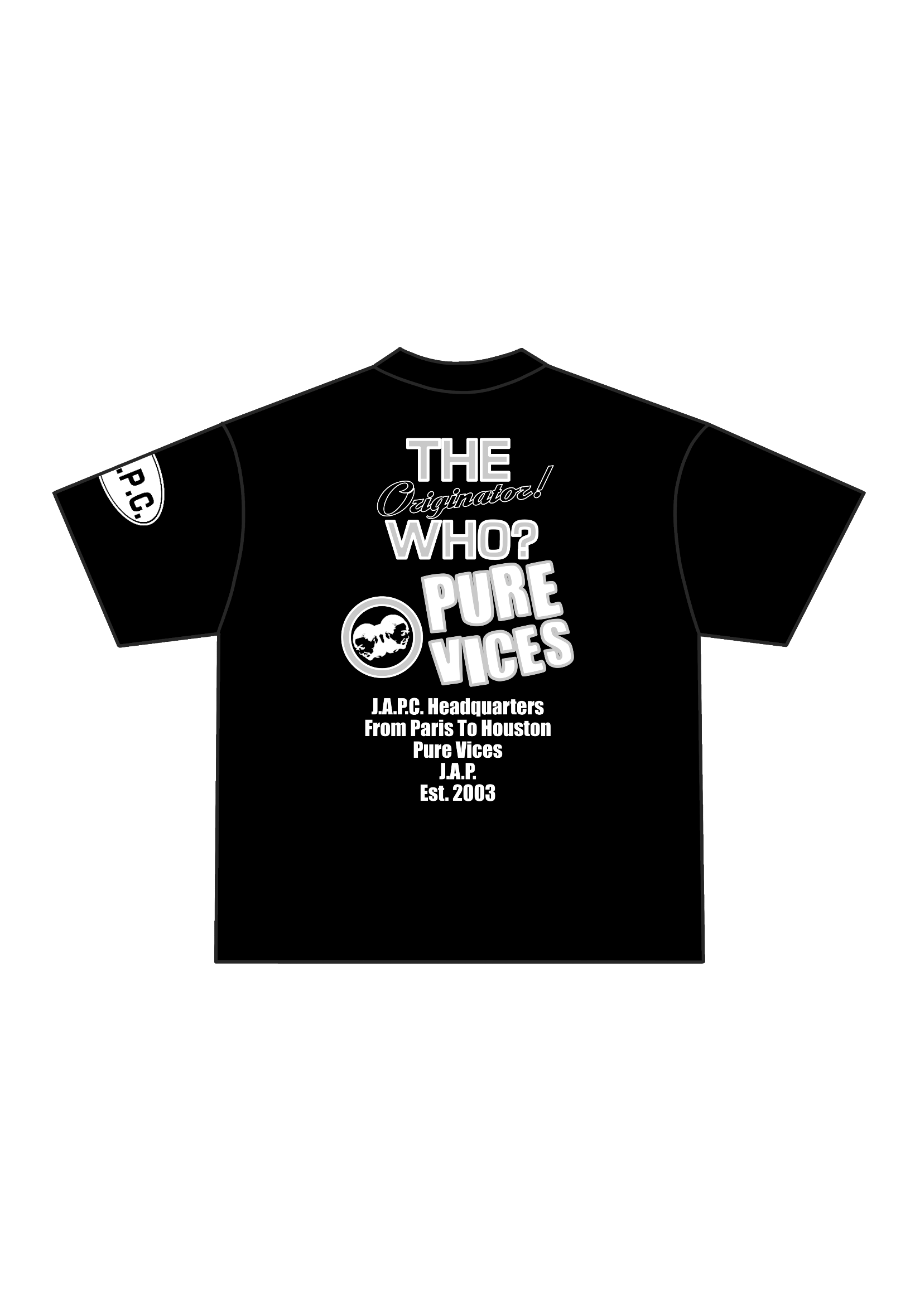 J.A.P.C. TEE (BLACK)