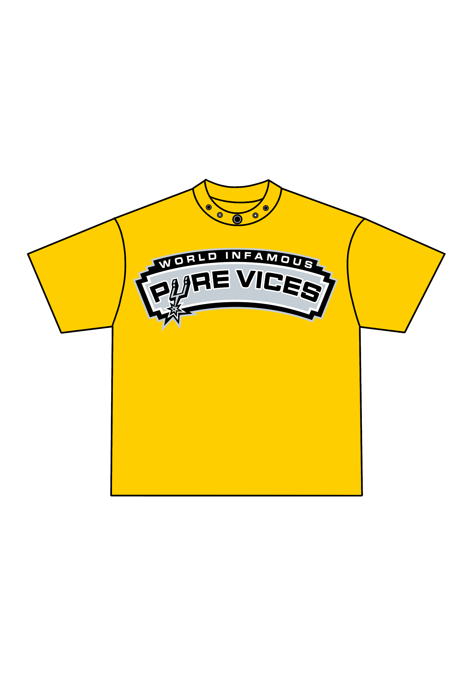 SPURS TEE (YELLOW)